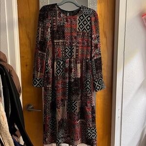 Zara Colorful Patterned Dress